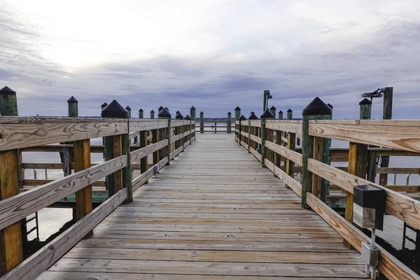 Salomones Maryland Usa Pier Río Patuxent Atardecer —  Fotos de Stock