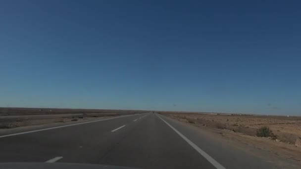 Marsa Matruh Egypte Une Route Désert — Video