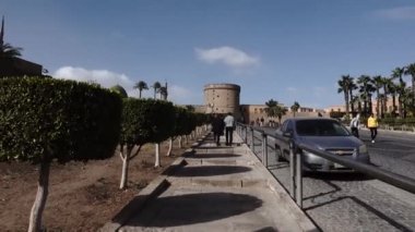 Kahire, Mısır Turistleri Muhammed Ali Camii 'ni ziyaret ediyor.
