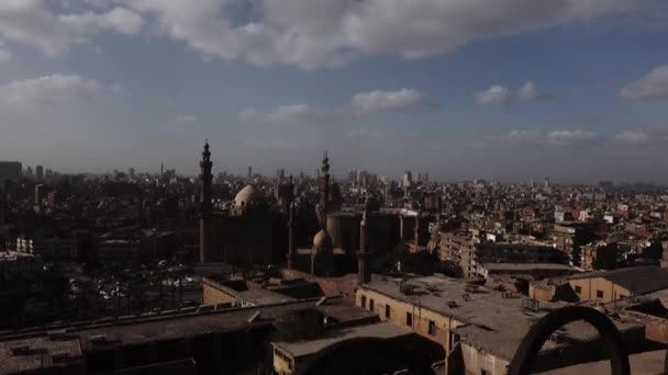 访问Muhammed Ali清真寺的埃及开罗游客 — 图库视频影像