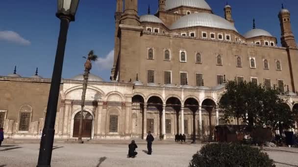 Cairo Egito Turistas Visitando Terrenos Mesquita Muhammed Ali — Vídeo de Stock