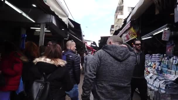 Jerusalem Israel Jan 2020 People Walking Old Town Jerusalem — ストック動画