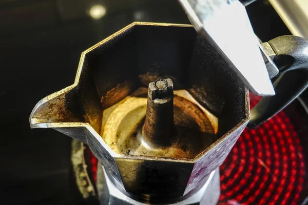 Een Druppelpercolator Voor Het Maken Van Espresso Koffie — Stockfoto