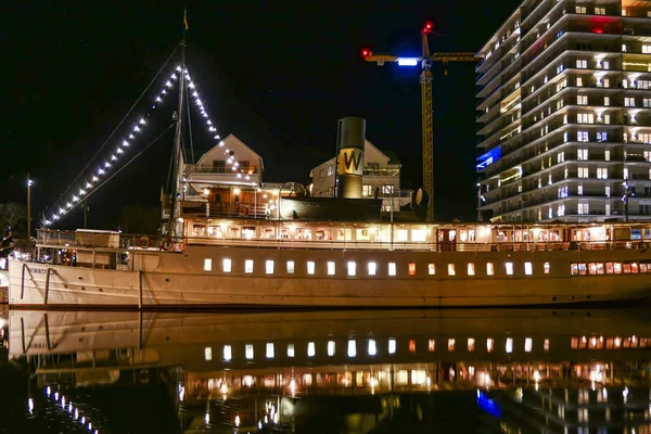 Norrtalje Svezia Una Vecchia Nave Vapore Norrtelje Attraccata Nel Porto — Foto Stock