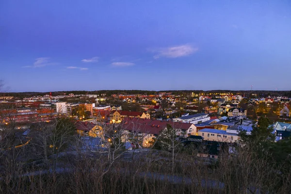 Norrtalje Švédsko Panorama Města — Stock fotografie