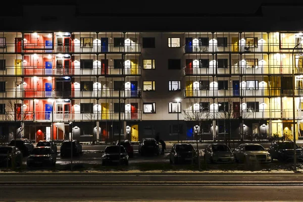Stockholm Sveç Banliyödeki Renkli Binalar Veya Skondal — Stok fotoğraf