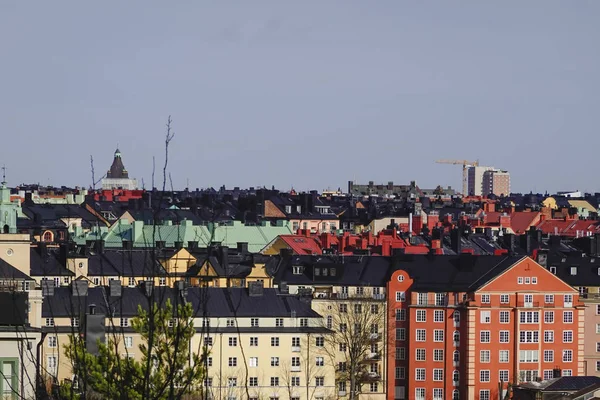 Estocolmo Suecia Horizonte Sobre Vasastan — Foto de Stock