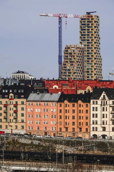 Stockholm Svédország Stockholm Városképe Vasastan Északi Torony Felett — Stock Fotó