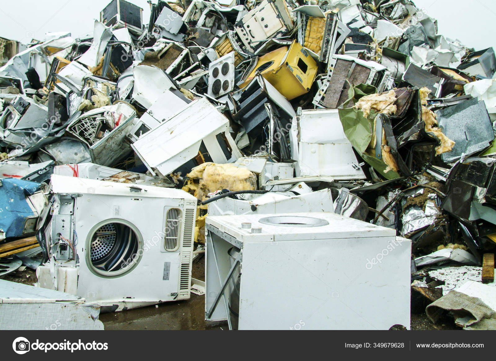 Skelleftea Sweden White Goods Recycling Plant Stock Editorial Photo