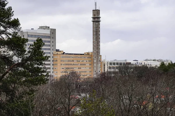 Стокгольм Швеция Соседство Плана Озила Башни Плана Озила — стоковое фото