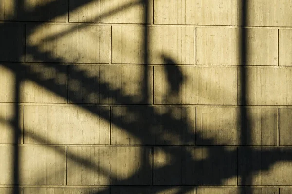 Stockholm Sweden Shadow Man Walking Stairs Liljeholmen Bridge — Stock Photo, Image