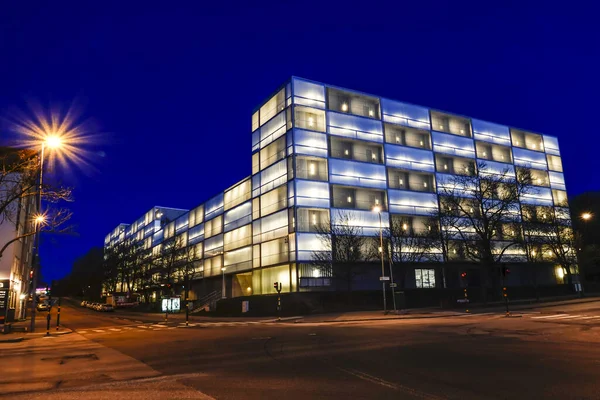 Stockholm Zweden Maart 2020 Een Studentenhuisvestingscomplex Buitenwijk Vastberga — Stockfoto