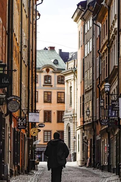 Estocolmo Suécia Março 2020 Apesar Dos Bloqueios Todos Outros Países — Fotografia de Stock