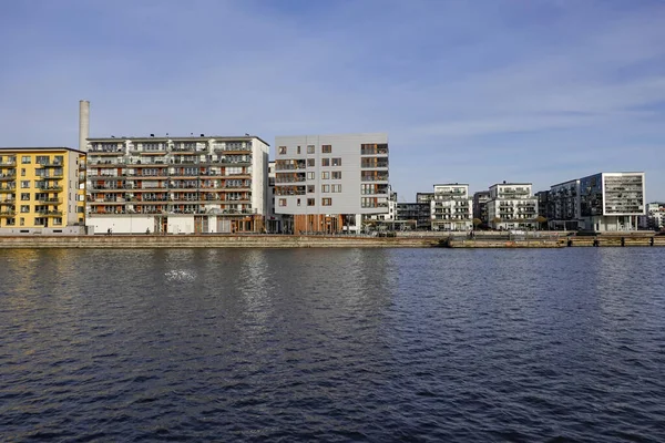 Estocolmo Suecia Barrio Ecológico Hammarby Sjostad —  Fotos de Stock