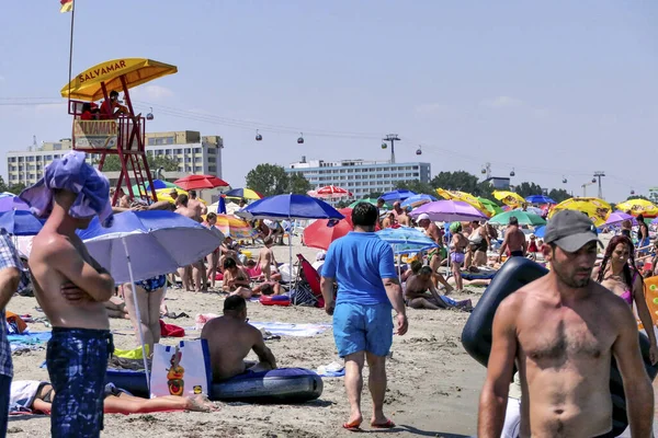 Mamaia Romania Resort Mamaia Playa Mar Negro Cerca Constanta —  Fotos de Stock