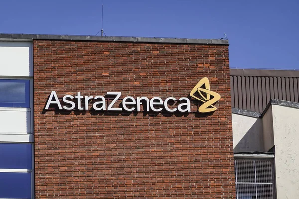 Sodertalje, İsveç Logosu ve AstraZeneca ilaç firması ve üretim tesisi