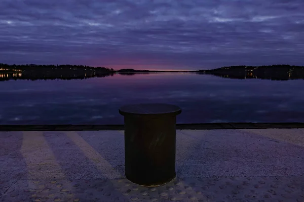Stockholm Sweden View Baltic Sea Night Gashaga Night Island Suburb — Stock Photo, Image