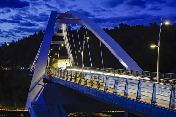 Stockholm Svédország Svindersviksbron Híd Kvarnholmenben — Stock Fotó