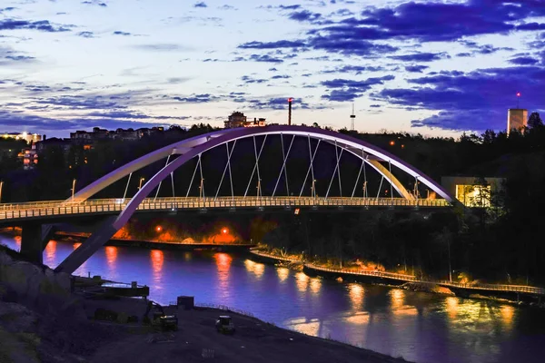 Στοκχόλμη Σουηδία Γέφυρα Svindersviksbron Στο Kvarnholmen — Φωτογραφία Αρχείου