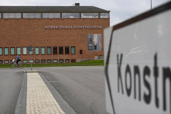 Norrkoping Suecia Una Señal Para Konstmusee Museo Arte — Foto de Stock