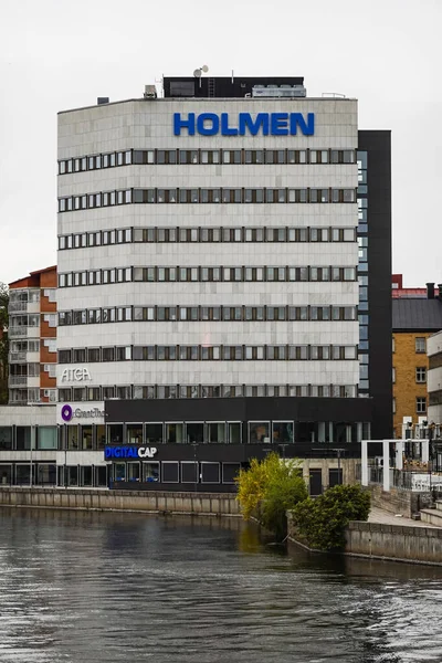 Norrkoping Szwecja Siedziba Firmy Papierniczej Holmen Motala Strom — Zdjęcie stockowe