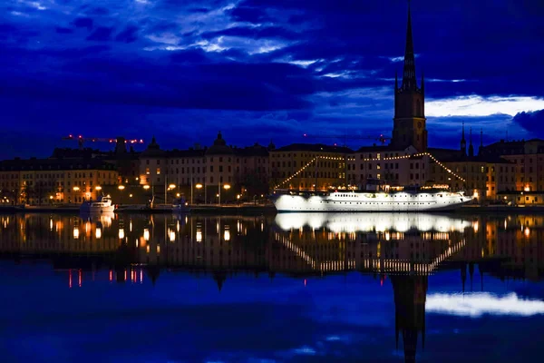 Stockholm Sveç Eski Kasabadaki Riddarholmen Adası Veya Gamla Stan — Stok fotoğraf