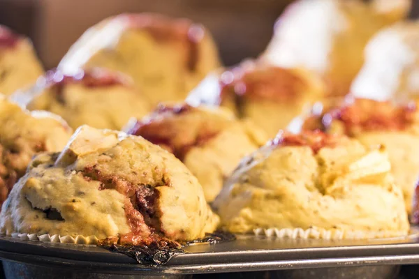 Muffin Vegani Freschi Forma Cupcake — Foto Stock