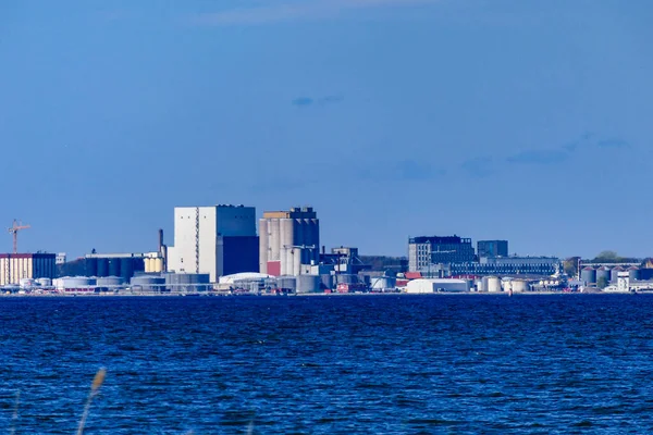 Farjestaden Oland Suécia Vista Cidade Kalmar Partir Ilha Oland — Fotografia de Stock