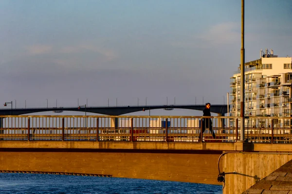 Калмар Швеція Сучасний Перебудований Район Березі Моря Під Назвою Варсволмен — стокове фото