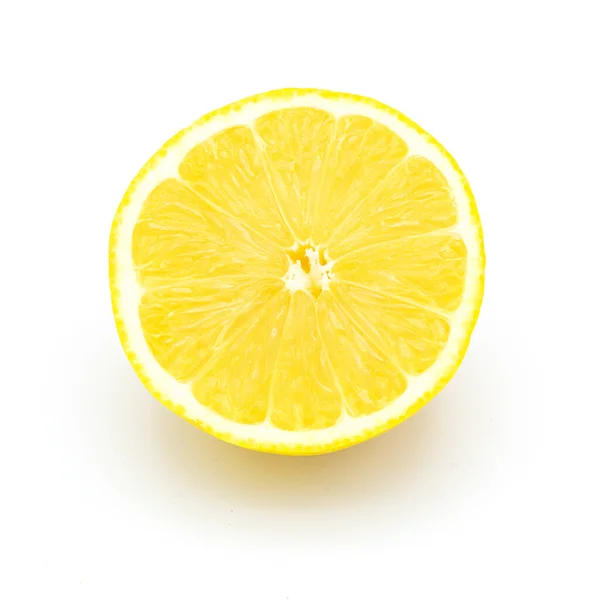 Half Lemon White Background — Stock Photo, Image