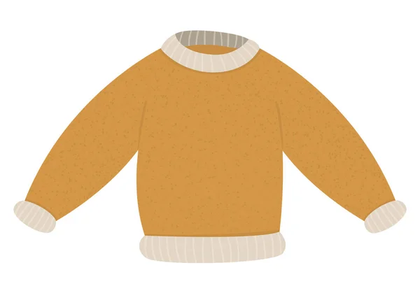 겨울 의류 삽화. 추운 날씨에 쓰는 벡터 스웨터 ISO — 스톡 벡터