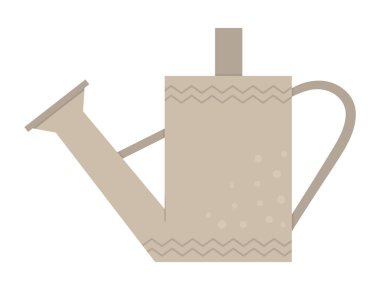 Vektör düz moda sulama kutusu. Bahçe ekipmanları nerede izole edilmiş?