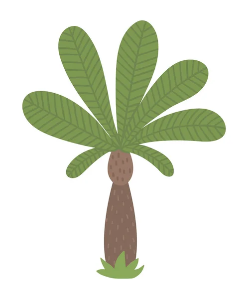 Clip Art Vectoriel Palmier Tropical Illustration Feuillage Jungle Plante Exotique — Image vectorielle