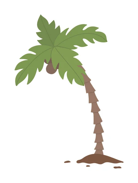 Clip Art Vectoriel Palmier Tropical Illustration Feuillage Jungle Plante Exotique — Image vectorielle