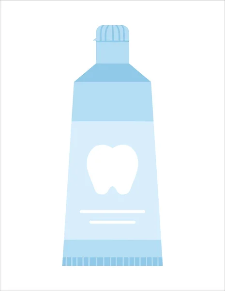 Icône Dentifrice Isolée Sur Fond Blanc Outil Soin Des Dents — Image vectorielle