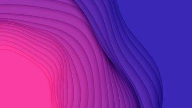 Kağıt kesiği neon şeklinde üç boyutlu vektör arkaplanı. Renkli oyma sanatı. Kağıt ustası Antilop kanyon manzarası. Değişik renklerde. İş sunumları ve el ilanları için minimalist tasarım