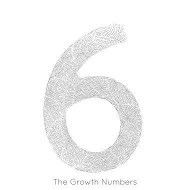 6 numaralı vektör üretici dal büyümesi. Lichen, damarları olan organik yapıyı sever. Tek hücreli biyolojik gemi ağı, altı olarak