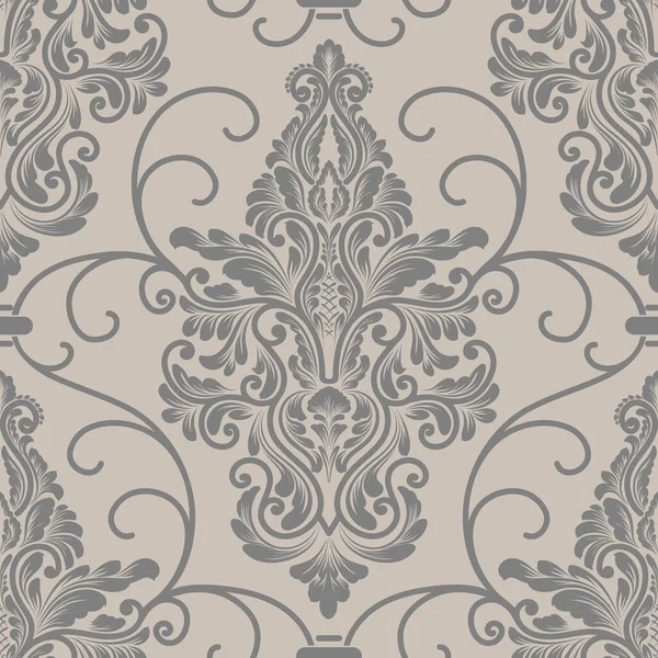 Vector Damask Seamless Pattern Element Classical Luxury Old Fashioned Damask — Stock Vector