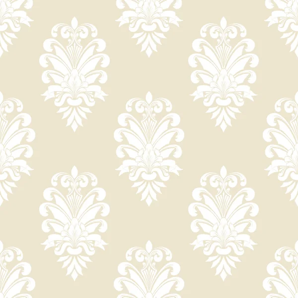 Vector Damask Seamless Pattern Background Classical Luxury Old Fashioned Damask — Stock Vector