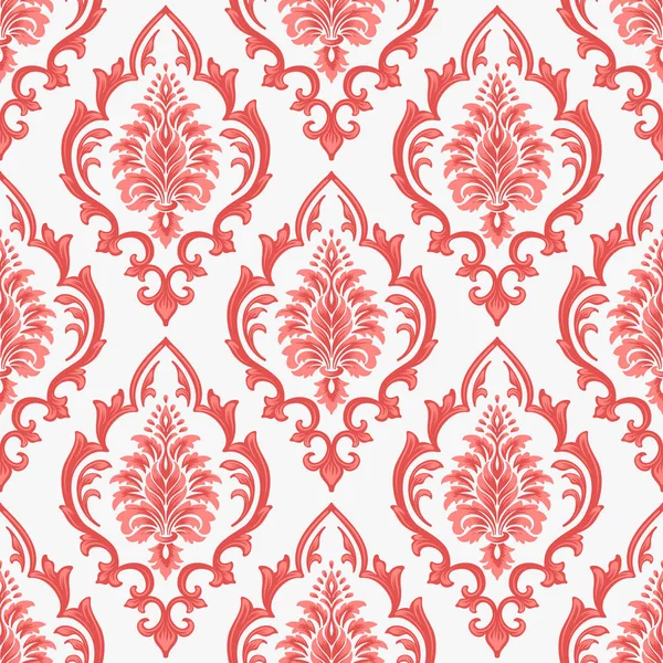 Vector Damask Seamless Pattern Background Classical Luxury Old Fashioned Damask — Stock Vector