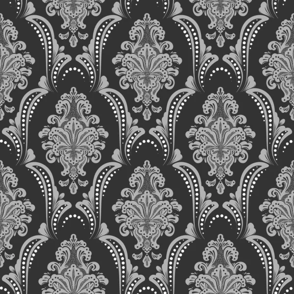 Vector Damask Seamless Pattern Background Classical Luxury Old Fashioned Damask — Stock Vector