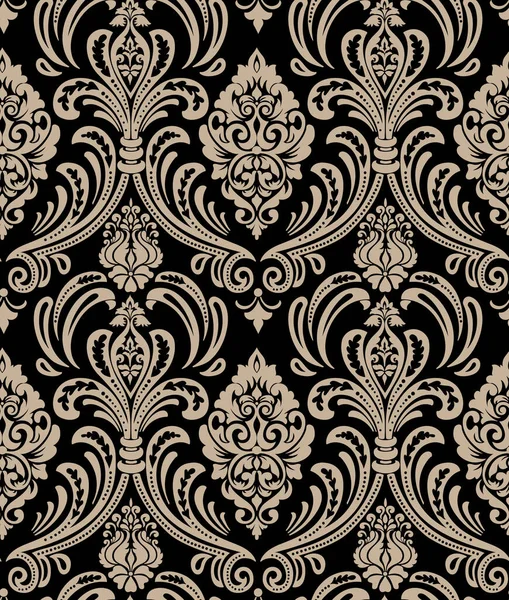 Vektor Damast Nahtlose Muster Hintergrund Klassischer Luxus Altmodischen Damastschmuck Königliche — Stockvektor