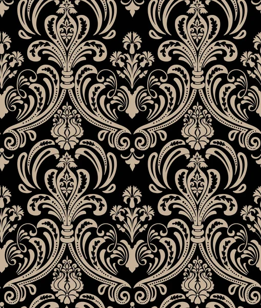 Vektor Damast Nahtlose Muster Hintergrund Klassischer Luxus Altmodischen Damastschmuck Königliche — Stockvektor