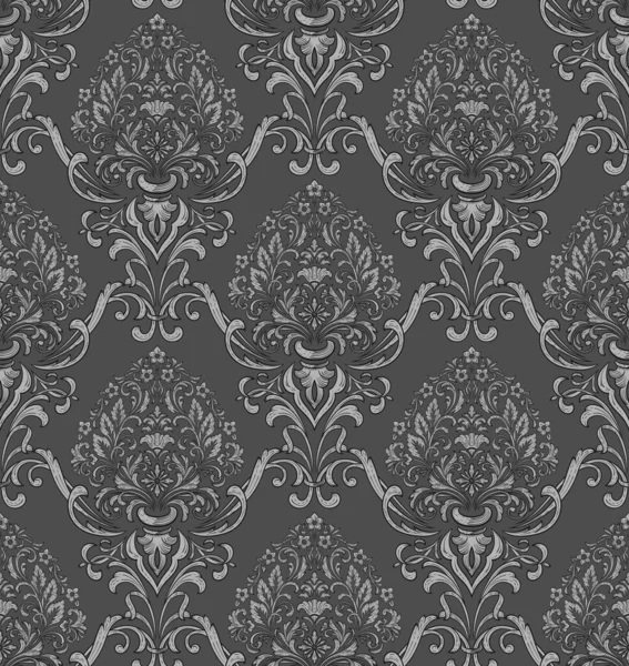 Vector Damask Seamless Pattern Background Classical Luxury Old Fashioned Damask — Stock Vector