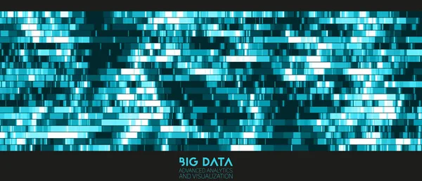 데이터의 시각화 미래적 그래픽 심미적 데이터 복잡성 데이터 스레드 그래픽 — 스톡 벡터
