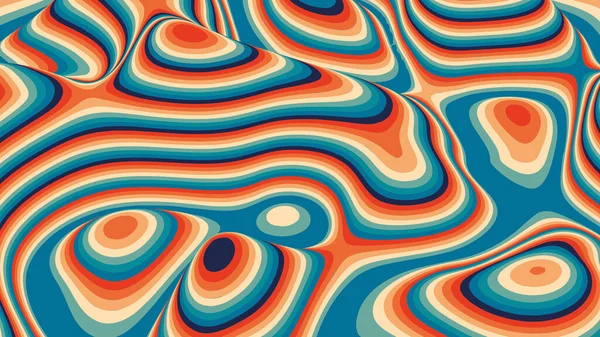 Красочный Полосатый Векторный Фон Минималистическая Концепция Поп Ландшафта Абстрактный Ретро — стоковый вектор