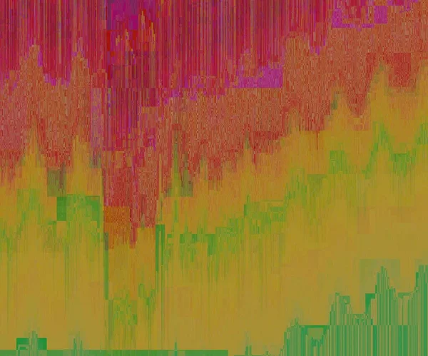 Fondo Fallo Vectorial Distorsión Datos Imagen Digital Fondo Abstracto Colorido — Vector de stock