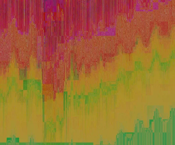 Latar Belakang Vektor Yang Cacat Digital Image Distorsi Data Warna - Stok Vektor