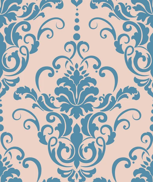 Wektor Damask Bezszwowy Element Wzorca Klasyczny Luksus Staromodny Ozdoba Damask — Wektor stockowy