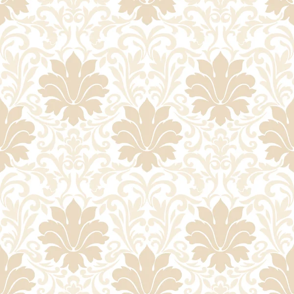 Vector Damask Seamless Pattern Background Classical Luxury Old Fashioned Damask — Stock Vector